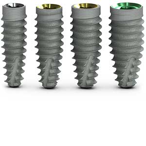 Tapered Pro full range of sizes 植體排列