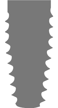 Body type：錐形植體示意